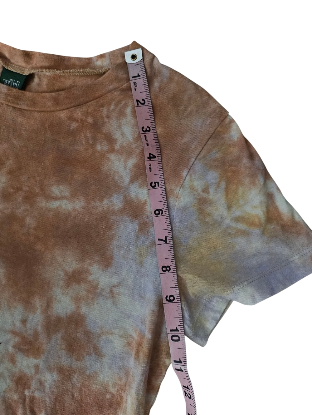 Wild Fable SM Peach/Pink/White Tie Dyed T-shirt - Picture 7 of 11